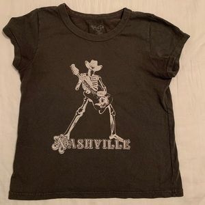 Brandy Melville Nashville skeleton tee
